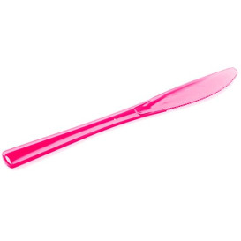 Couteau Plastique Premium Framboise 200mm (10 Unités)