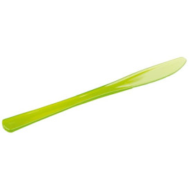 Plastic mes Premium groen 20cm (10 stuks) 