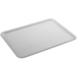 Plastic dienblad wit 37x50cm (24 stuks)