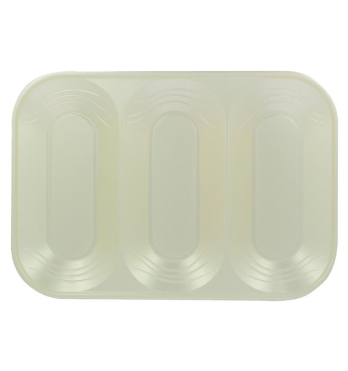 Plastic Compartment dienblad "X-Table" 3C parel 33x23cm (30 stuks) Plastic Compartment dienblad "X-Table" 3C parel 33x23cm (30 stuks)