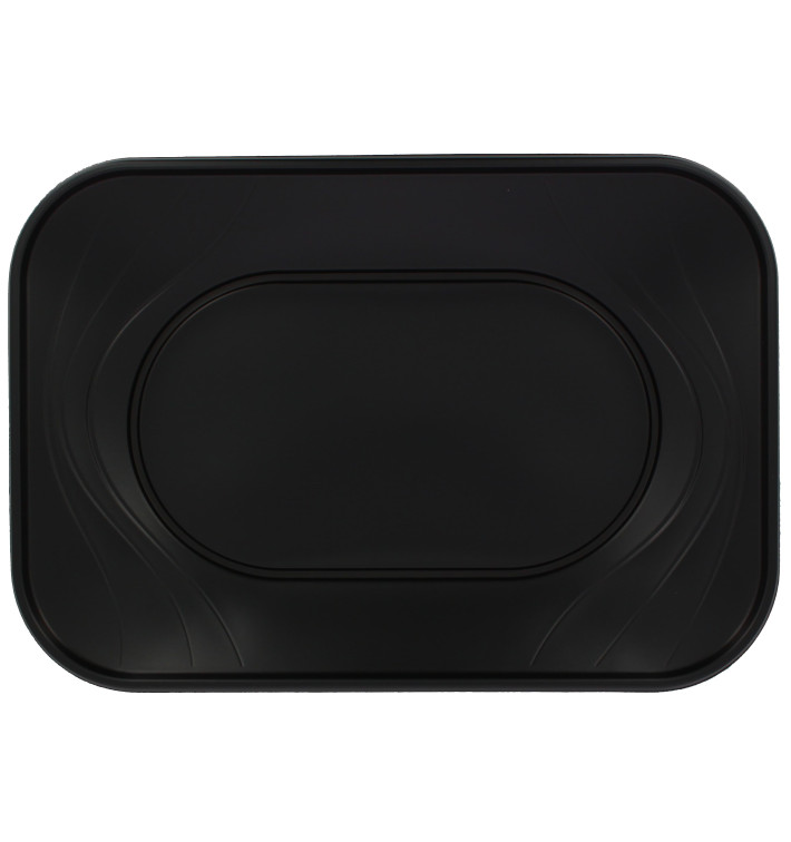 Plastic dienblad microgolfbaar "X-Table" zwart 33x23cm (60 stuks) Plastic dienblad microgolfbaar "X-Table" zwart 33x23cm (60 stuks)
