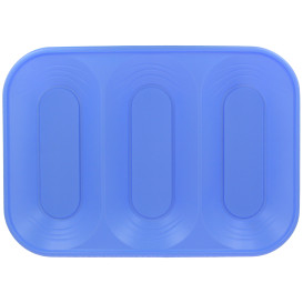 Plastic dienblad microgolfbaar "X-Table" 3C paars 33x23cm (2 stuks) 