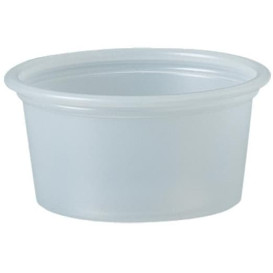 Pot à Sauce Plastique PS Trans. 22ml Ø4,8cm (250 Utés)