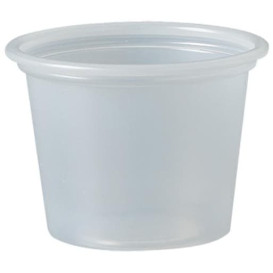 Pot à Sauce Plastique PS Trans. 30ml Ø4,8cm (5000 Utés)