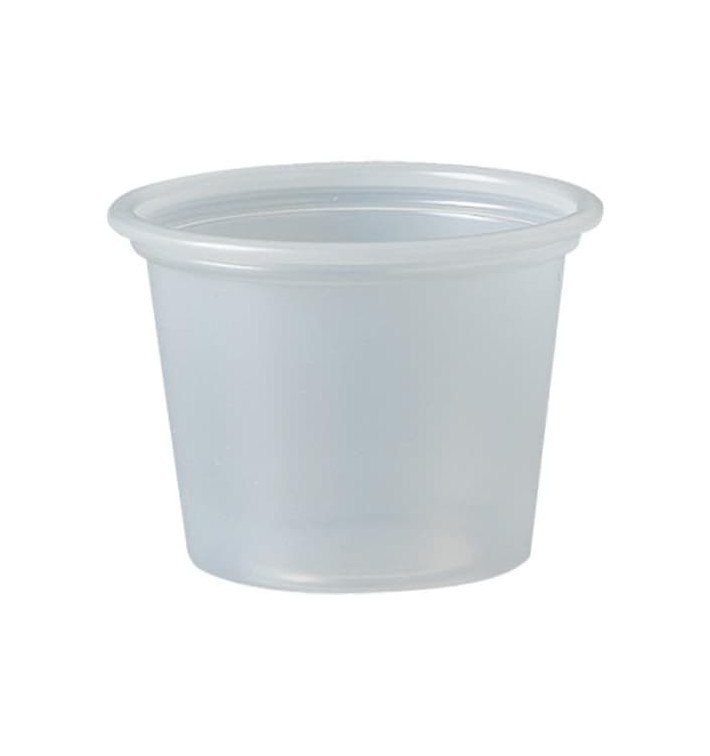 Plastic souffle beker PS transparant 30ml Ø4,8cm (5000 stuks)