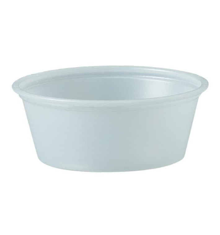 Pot à Sauce Plastique PS Trans. 44ml Ø6,6cm (2500 Utés) Pot à Sauce Plastique PS Trans. 44ml Ø6,6cm (2500 Utés)