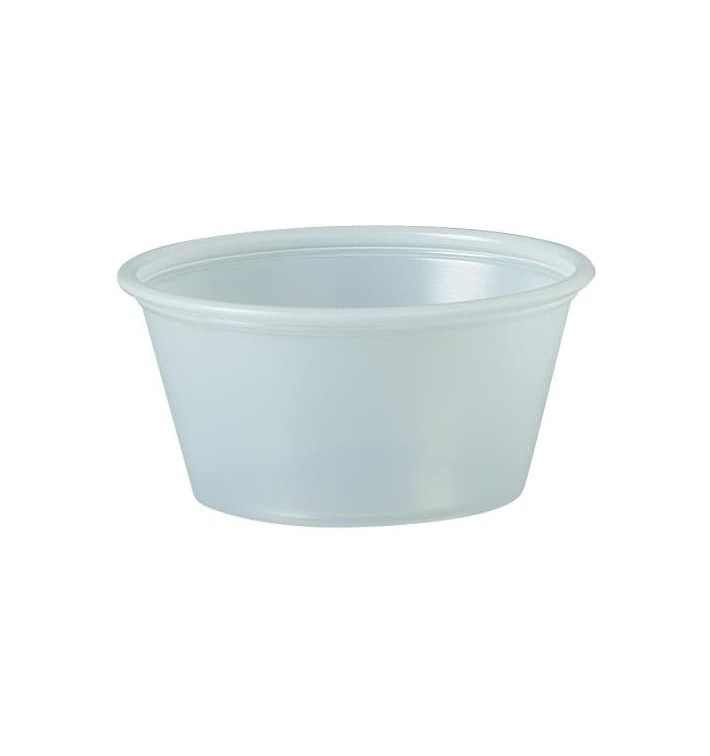 Pot à Sauce Plastique PS Trans. 60ml Ø6,6cm (2500 Utés) Pot à Sauce Plastique PS Trans. 60ml Ø6,6cm (2500 Utés)