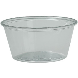 Plastic souffle beker PS transparant 100ml Ø7,3cm (250 stuks) 