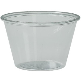 Plastic souffle beker PS transparant 120ml Ø7,3cm (250 stuks) 