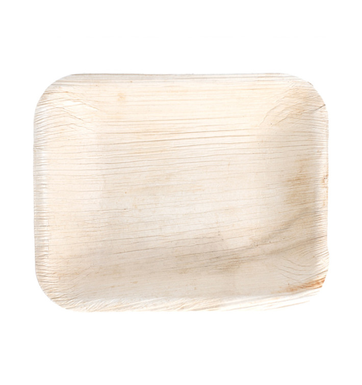 Plateau rectangulaire Feuilles Palmier16x12,5x3cm (25 Unités) Plateau rectangulaire Feuilles Palmier16x12,5x3cm (25 Unités)