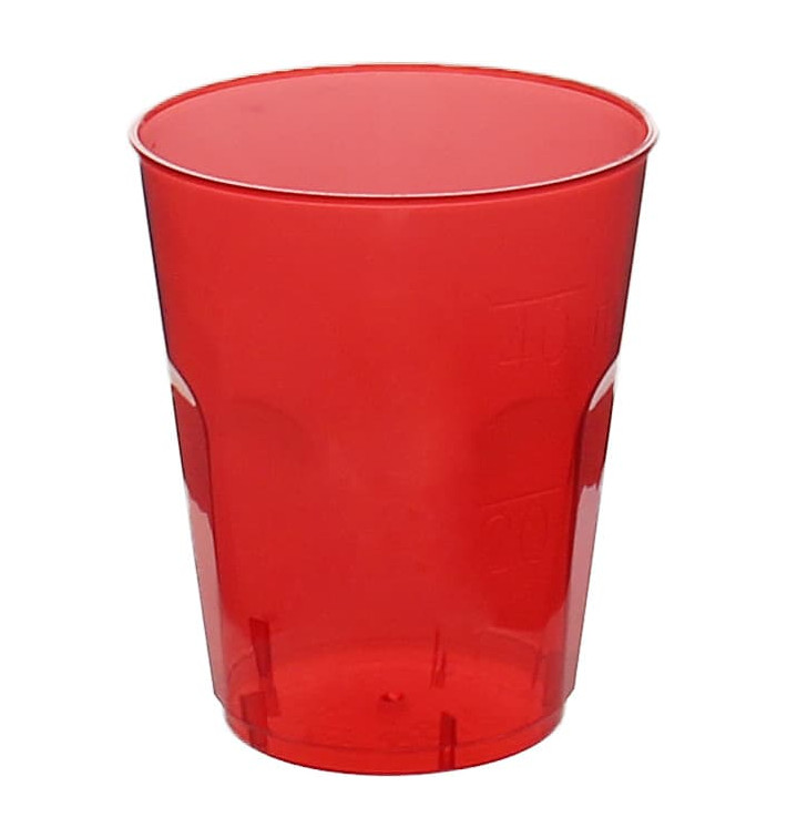 Gobelet Shot "Diamant" PS Cristal Rouge 50ml (20 Utés) Gobelet Shot "Diamant" PS Cristal Rouge 50ml (20 Utés)