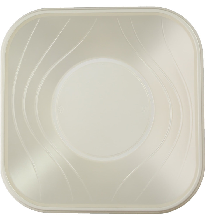 Bol Plastique PP Carré "X-Table" Perle 18x18cm (8 Utés) Bol Plastique PP Carré "X-Table" Perle 18x18cm (8 Utés)