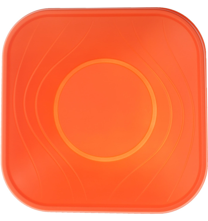 Plastic Kom PP Vierkant "X-Table" oranje 18x18cm (8 stuks) Plastic Kom PP Vierkant "X-Table" oranje 18x18cm (8 stuks)