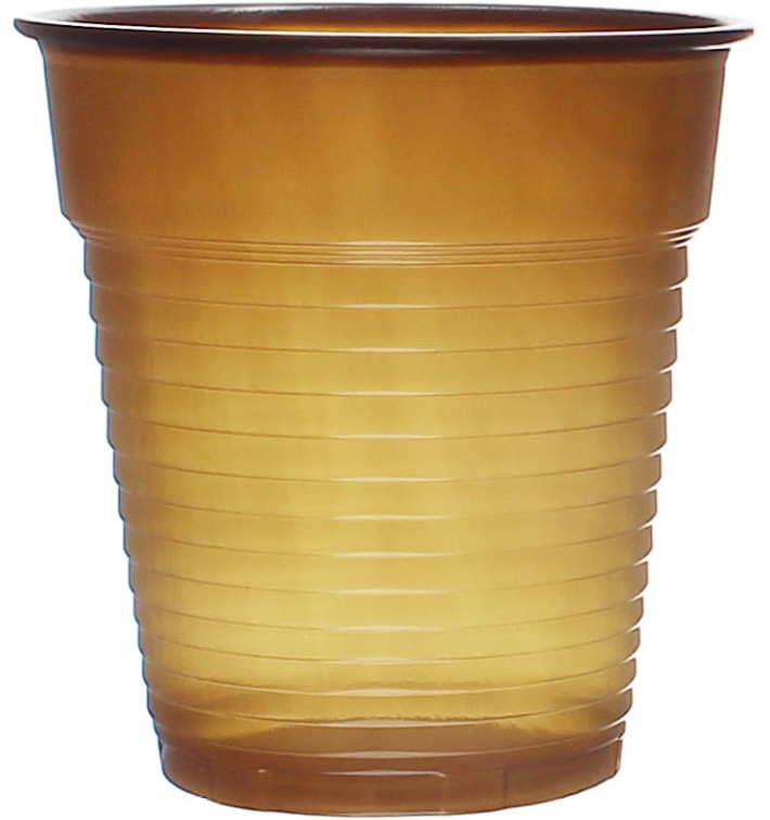 Plastic PS beker Vending bruin 166ml Ø7,0cm (100 stuks) Plastic PS beker Vending bruin 166ml Ø7,0cm (100 stuks)