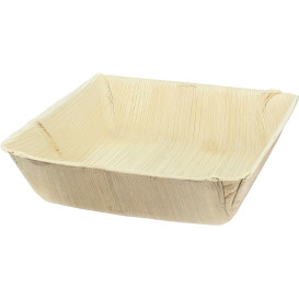 Palm blad bord Diep Vierkant 16x16cm (100 stuks)