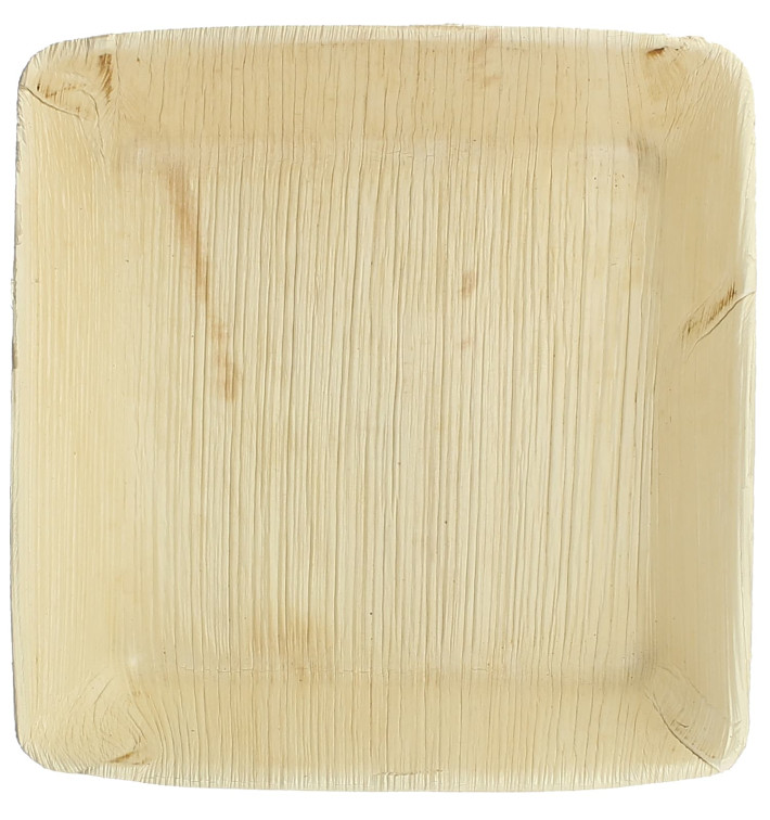 Assiette Creuse en Feuilles de Palmier 16x16cm (100 Unités) Assiette Creuse en Feuilles de Palmier 16x16cm (100 Unités)