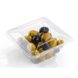 Bol mini en Plastique PET Thermo-Scellable 175ml 90x90x40mm (600 Utés)