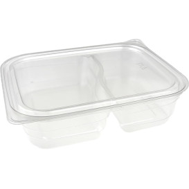 Récipient Plastique 2C PET 220/280ml 18x15x4cm (75 Utés)