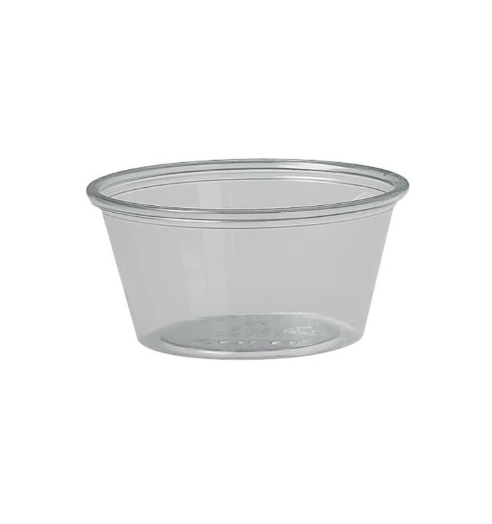 Pot à Sauce Plastique rPET Cristal 60ml Ø6,6cm (2500 Utés) Pot à Sauce Plastique rPET Cristal 60ml Ø6,6cm (2500 Utés)