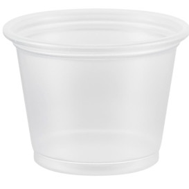 Pot à Sauce Plastique PP Trans. 30ml Ø4,8cm (2500 Utés)