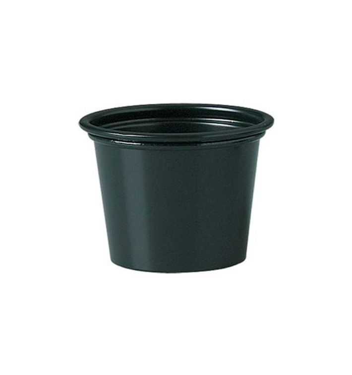 Plastic PP Soufflébeker zwart 30ml Ø4,8cm (2500 stuks) Plastic PP Soufflébeker zwart 30ml Ø4,8cm (2500 stuks)
