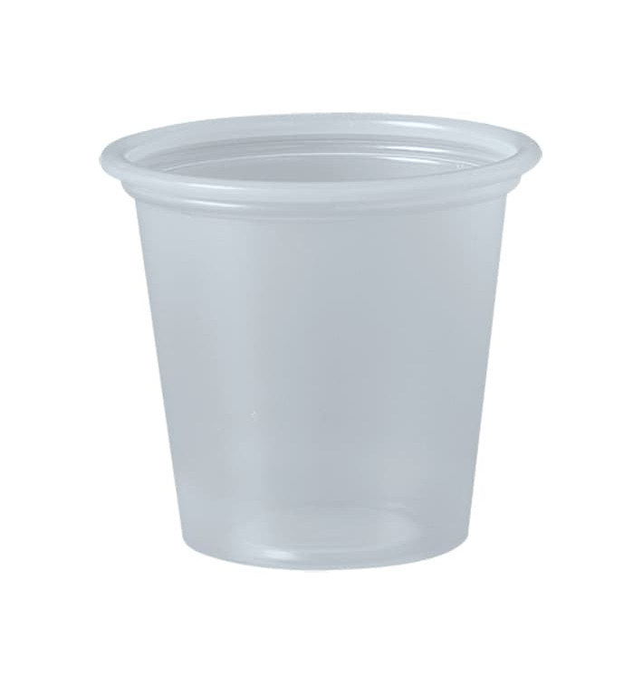 Pot à Sauce Plastique PP Trans. 35ml Ø4,8cm (2500 Utés) Pot à Sauce Plastique PP Trans. 35ml Ø4,8cm (2500 Utés)