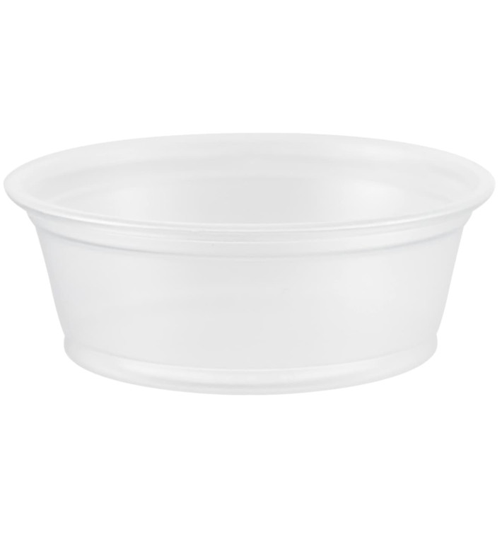 Pot à Sauce Plastique PP Trans. 45ml Ø6,6cm (2500 Utés)