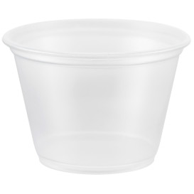 Pot à Sauce Plastique PP Trans. 75ml Ø6,6cm (2500 Utés)