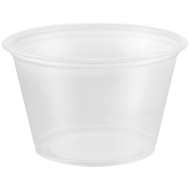 Plastic PP Soufflébeker transparant 120ml Ø7,3cm (125 stuks) 