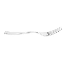 Fourchette argentée en plastique 19cm (50 unités)