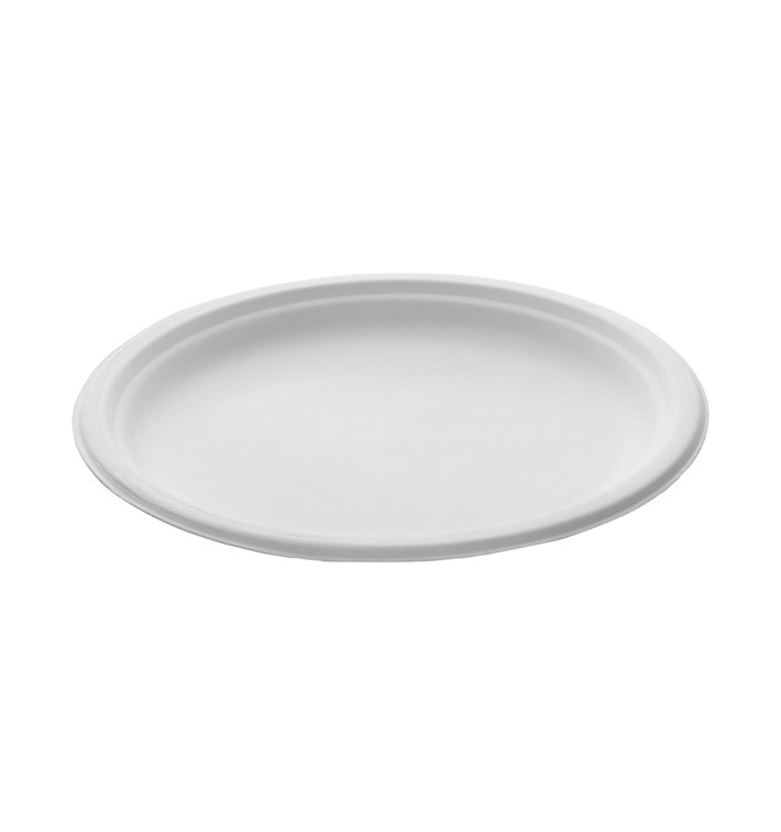 Assiette Bio en Canne à Sucre Blanc Ø260mm (250 Utés) Assiette Bio en Canne à Sucre Blanc Ø260mm (250 Utés)
