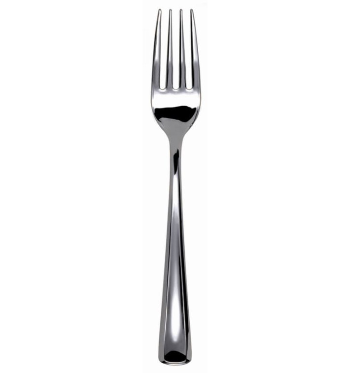 Plastic vork gemetalliseerd 19cm (10 stuks) Plastic vork gemetalliseerd 19cm (10 stuks)