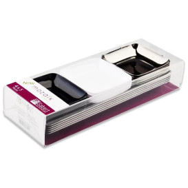 Kit Dégustation Plastique Assiette et Plateau 20 pièces (1 Kit)