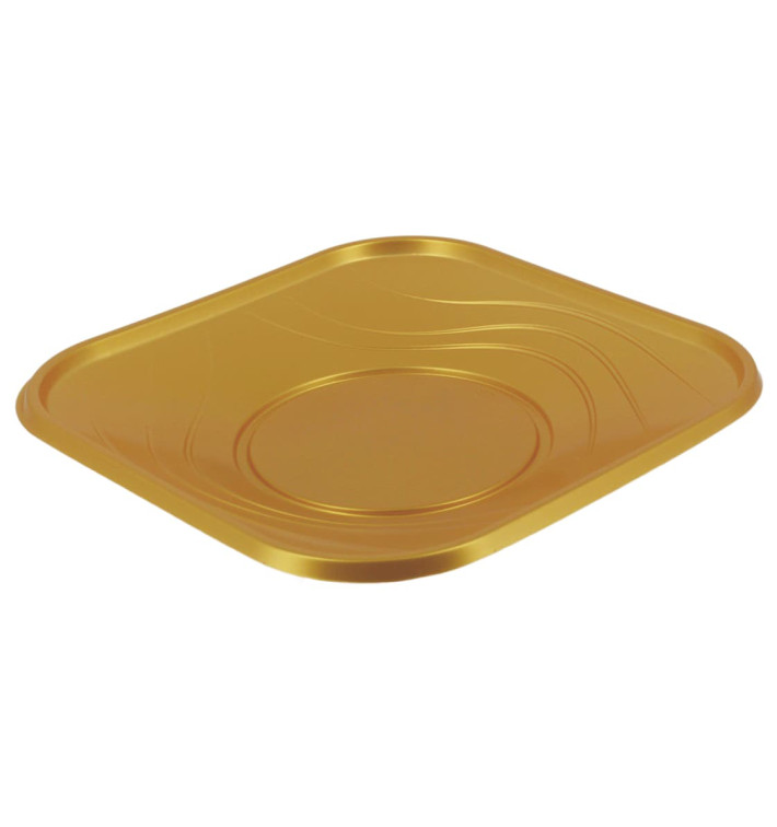 Assiette Plastique PP "X-Table" Or 180mm (120 Utés)