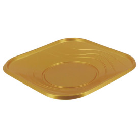 Assiette Plastique PP "X-Table" Or 230mm (8 Utés)