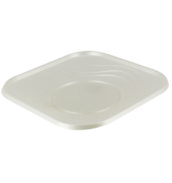 Assiette Plastique PP "X-Table" Carré Perle 180mm (120 Utés) Assiette Plastique PP "X-Table" Carré Perle 180mm (120 Utés)