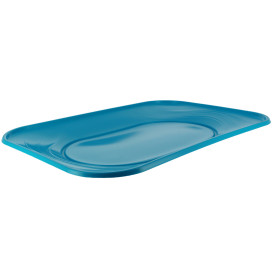 Plateau Plastique PP "X-Table" Turquoise 330x230mm (60 Utés)