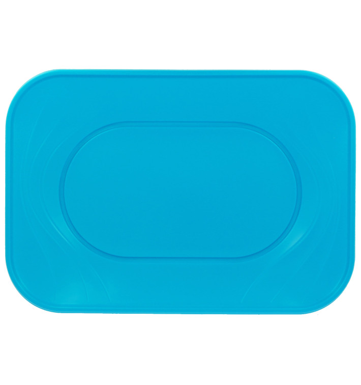 Plateau Plastique PP "X-Table" Turquoise 330x230mm (60 Utés)