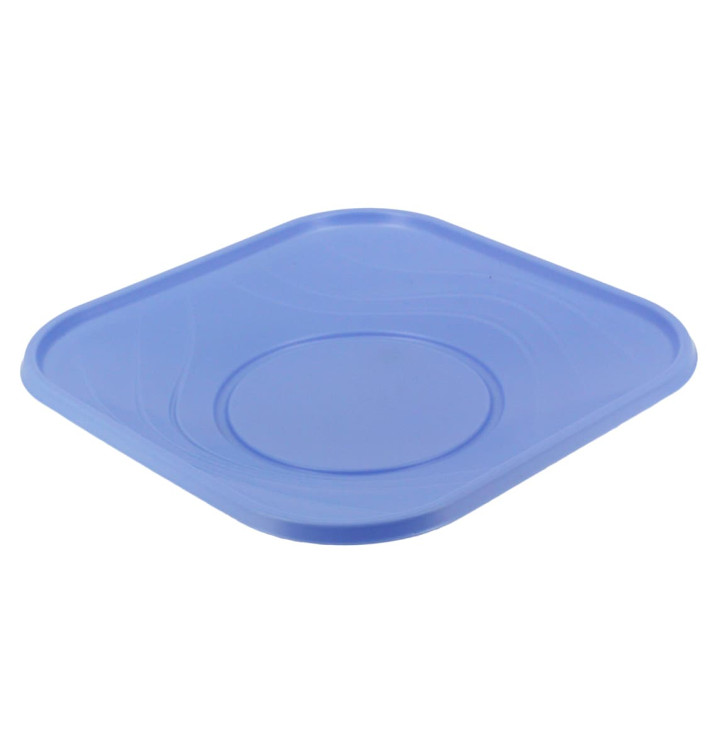 Plastic bord PP "X-Table" Vierkant paars 18 cm (120 stuks) Plastic bord PP "X-Table" Vierkant paars 18 cm (120 stuks)