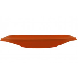 Plastic bord PP "X-Table" Vierkant oranje 23 cm (120 stuks)
