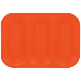 Plateau Plastique PP "X-Table" 3C Orange 330x230mm (2 Utés)