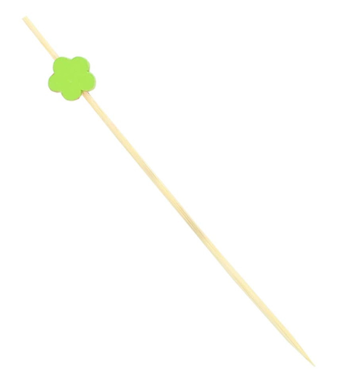 Houten vleespennen "Flof" Design groen 12cm (5000 stuks) Houten vleespennen "Flof" Design groen 12cm (5000 stuks)