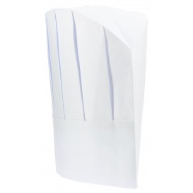 Toque Cuisinier Continental Papier Blanc (100 unités)