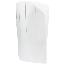 Toque Cuisinier Continental Enfant Papier Blanc (25 unités)