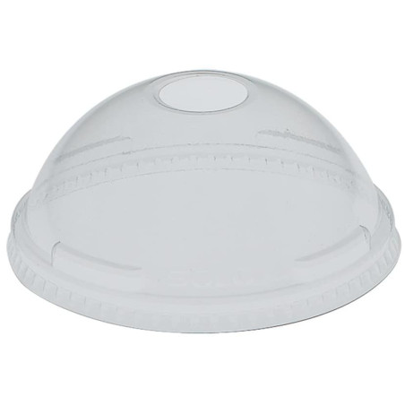 Couvercle Dôme Perforé PET Cristal Ø9,2cm (1000 Unités)