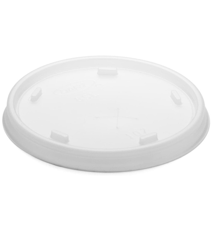 Plastic PS Deksel met rietsleuf transparant Ø8,1cm (1000 stuks) Plastic PS Deksel met rietsleuf transparant Ø8,1cm (1000 stuks)