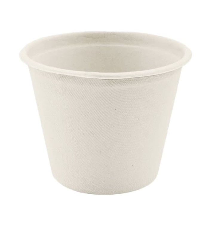 Suikerriet Container wit Ø11cm 450ml (50 stuks) Suikerriet Container wit Ø11cm 450ml (50 stuks)