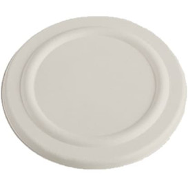 Couvercle en Canne à Sucre Blanc pour Pot 450ml Ø110mm (600 Utés)