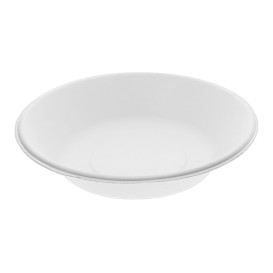 Assiette Creuse Canne à Sucre Blanc Ø180mm (50 Unités)