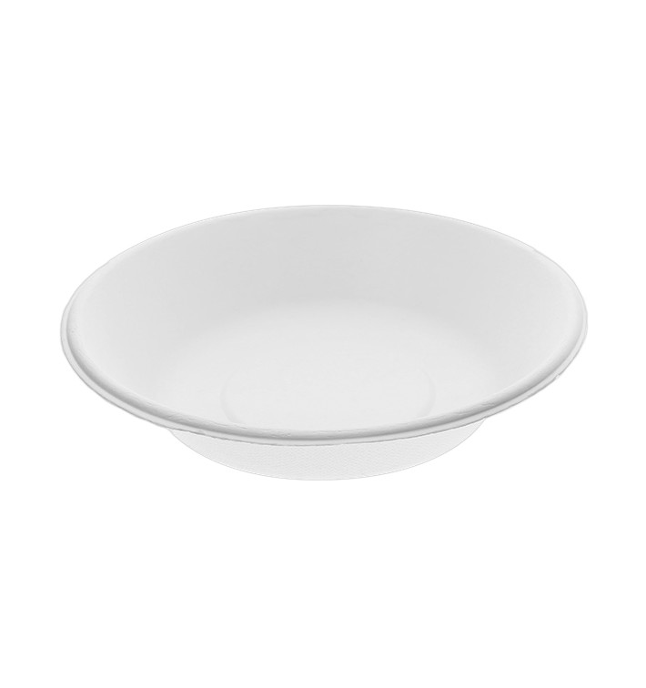 Assiette Creuse Canne à Sucre Blanc Ø180mm (50 Unités) Assiette Creuse Canne à Sucre Blanc Ø180mm (50 Unités)